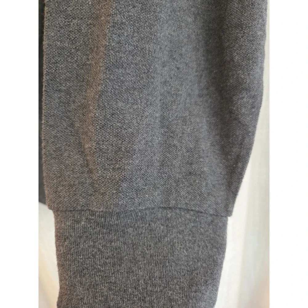 Ralph Lauren Mens Top Long Sleeve Collared 1/4 Button Size 2XL Grey Long